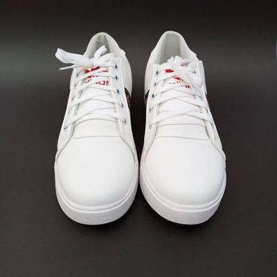 Men's Rexine Fancy Sneakers (GU-White)