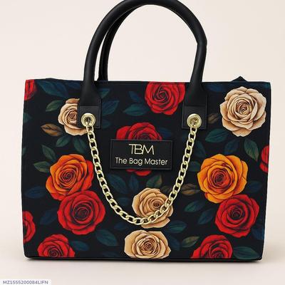 Girl's Canvas Printed Tote Bag