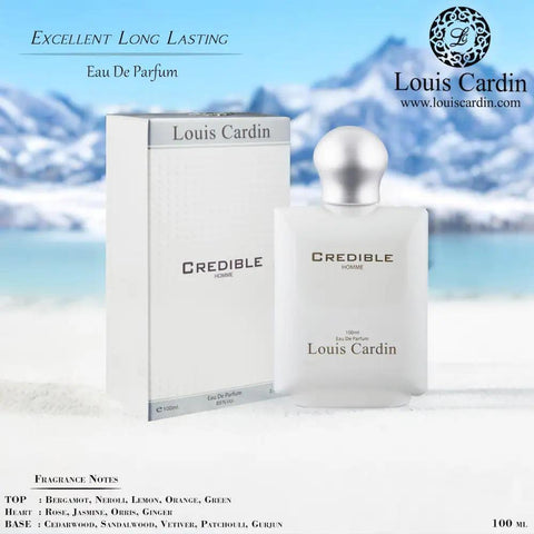 Louis Cardin Credible Homme Eau De Parfum For Men – 100ml