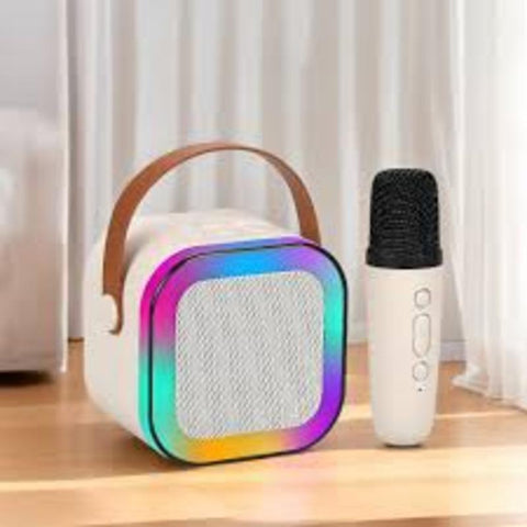 Portable LED Wireless Speaker - K12 Karaoke Speaker With Voice Changing Mic