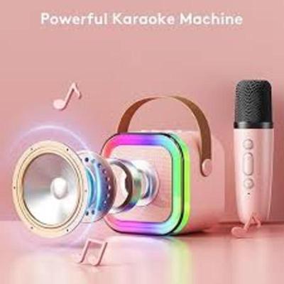 Portable LED Wireless Speaker - K12 Karaoke Speaker With Voice Changing Mic