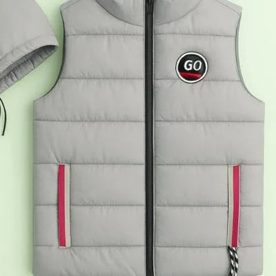 1 Pc Men's Parachute Printed Sleeveless Jacket