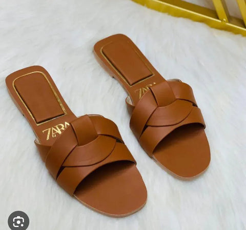 Stylish Women's Fancy Synthetic Leather Flats - 1 Pcs